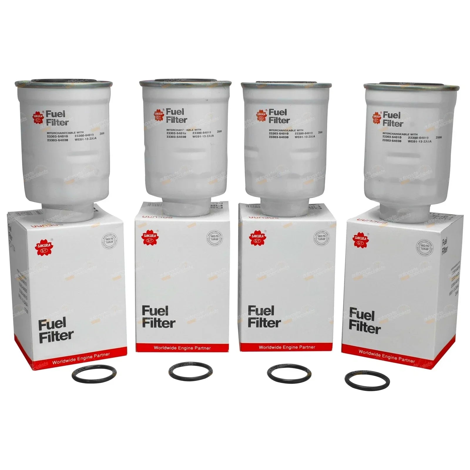4 x Diesel Fuel Filter for Ryco Z699
