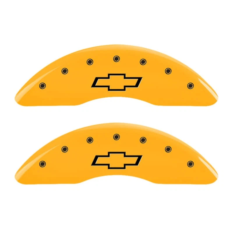 Caliper Covers Set of 4 Engraved Bowtie for 20-24 Chevy Silverado 3500