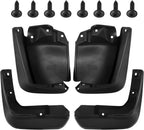 Black Front Rear Splash Mud Guards Flaps for Honda Civic (2012–2015)