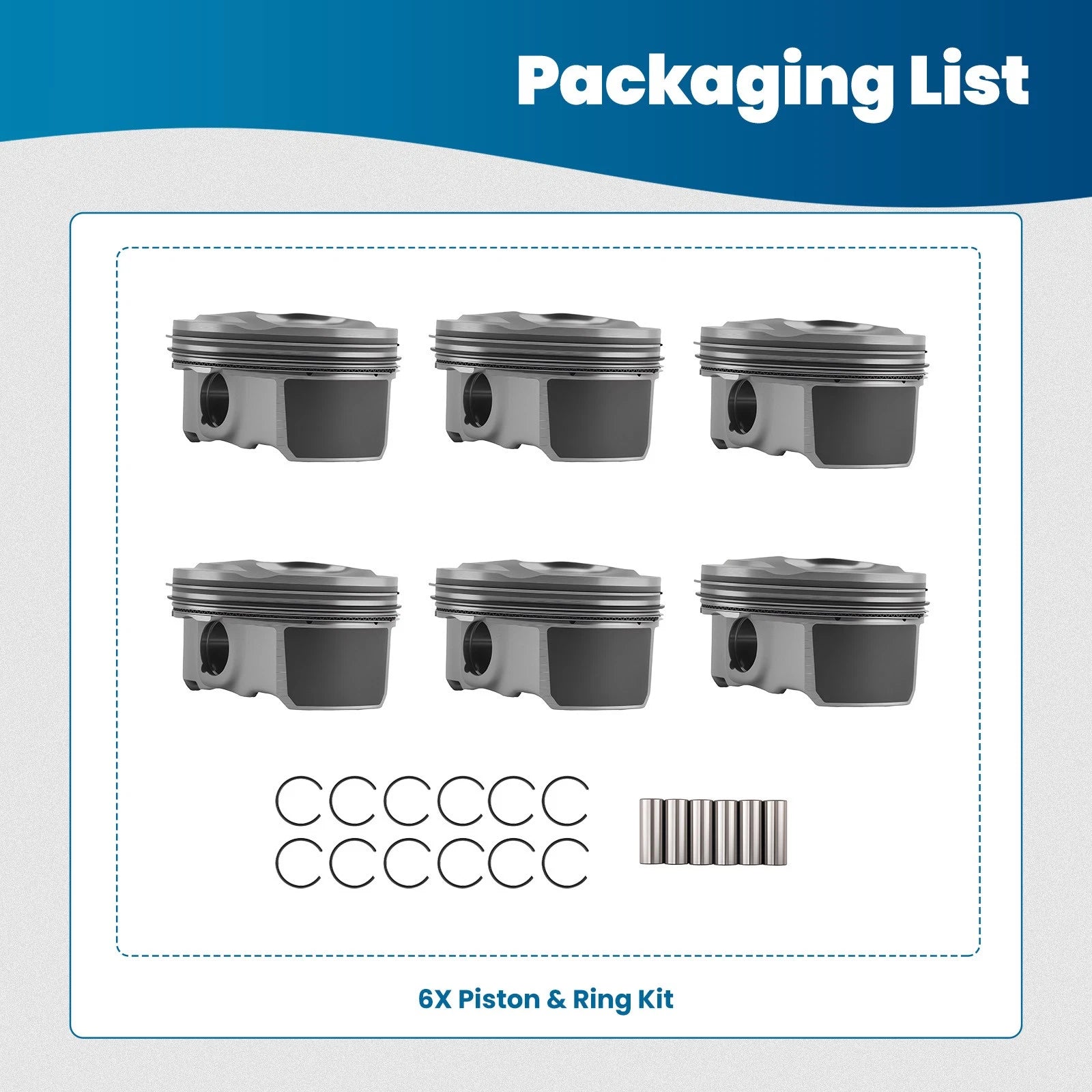 Piston & Ring Kit for Hyundai Azera, Kia Sorento, Sedona (2006–2011) 23041-3CFB0
