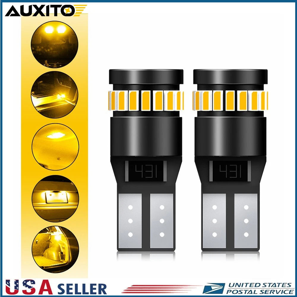 2X LED Side Marker Light Bulbs for AUXITO (168, 194, 2825)