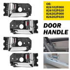 Set of 4 Inside Door Handles Gray LH RH for Kia Spectra Spectra5 (2004–2009) 826202F000
