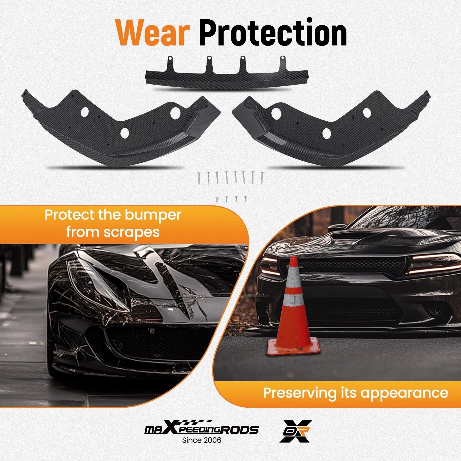Front Bumper for BMW 3-Series G20 M Sport Sedan (2019–2021) Carbon Look