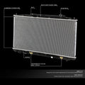 Aluminum Core Cooling Radiator for Honda Accord/Crosstour 3.5L (2008–2014) DPI 2989
