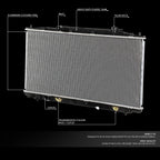 Aluminum Core Cooling Radiator for Honda Accord/Crosstour 3.5L (2008–2014) DPI 2989