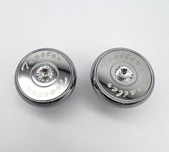 Air Valve Knob Chrome Clear Diamond Deluxe for Peterbilt Kenworth
