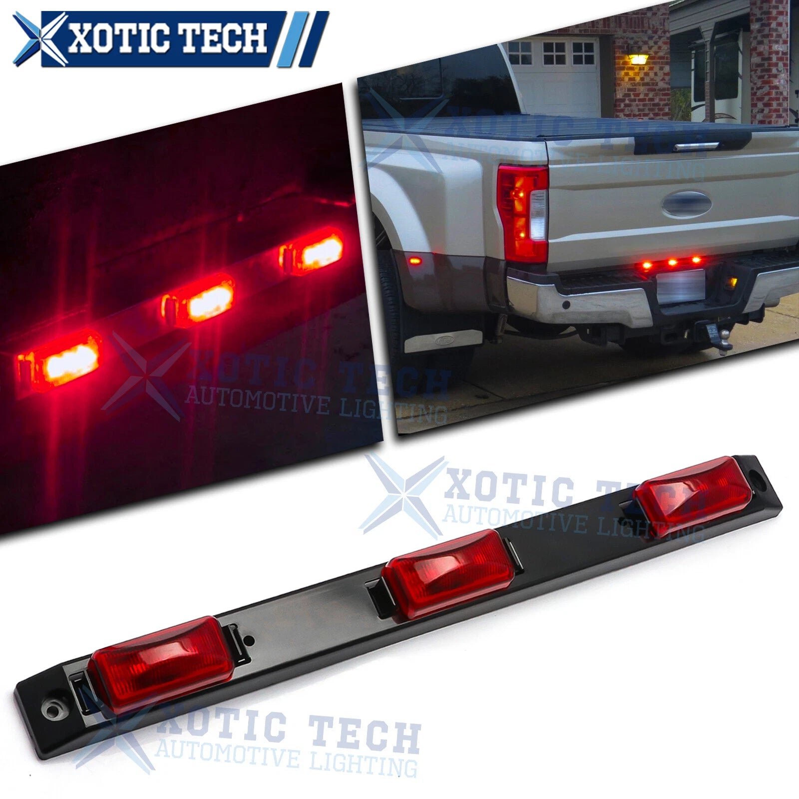 Red LED Truck Bed Tail Light for Ford F-150 (2015–2020)