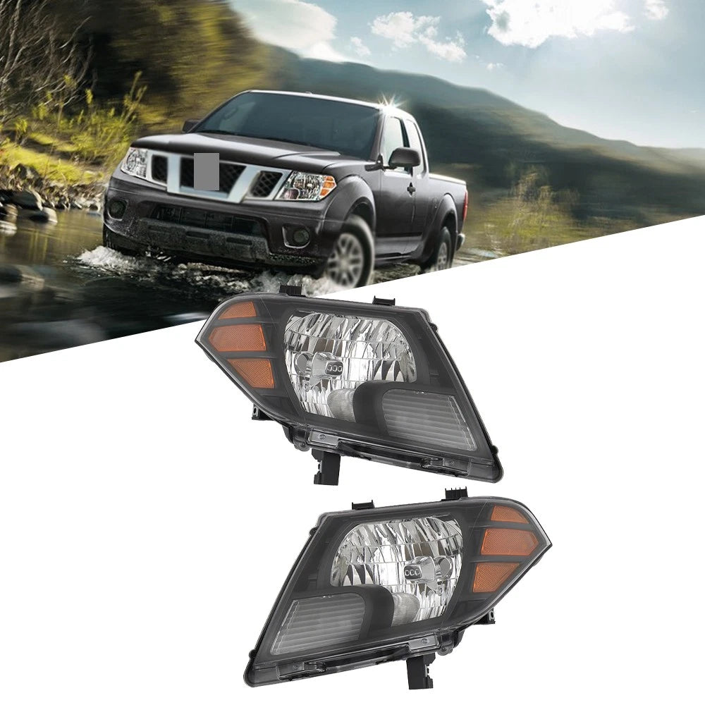 Set of 2 Halogen Headlight Assemblies for Nissan Frontier (2009–2020)