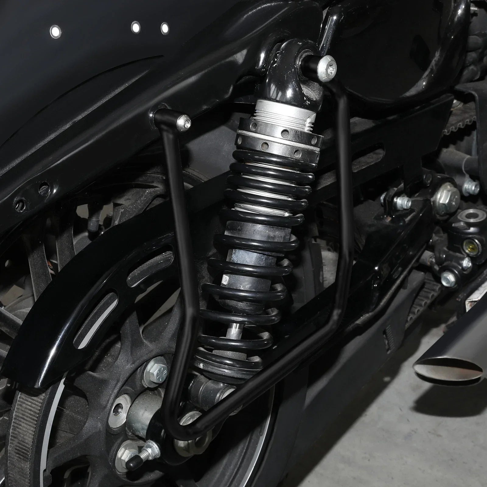 Saddlebag Support Bracket for Harley Sportster XL883 XL1200 (2004-2016) Black