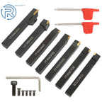 7 Pack 1/2'' Indexable Carbide Turning Tool Set for Lathe (US)