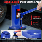 17" Hydraulic Bottle Jack for Automotive Repair (6 Tons)