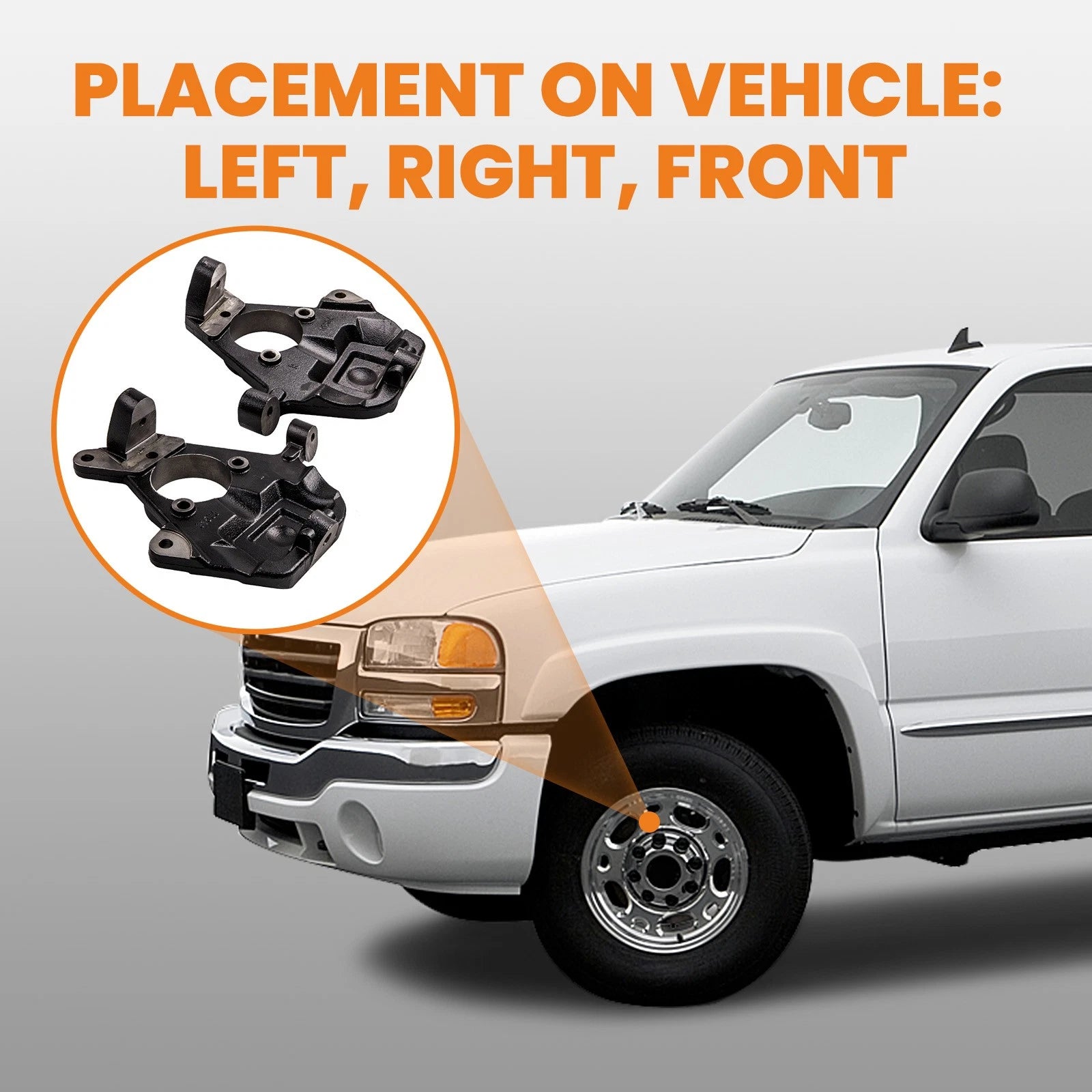 2" Drop Lowering Spindles Kit Pair for Chevy Silverado GMC Sierra (1999–2006)