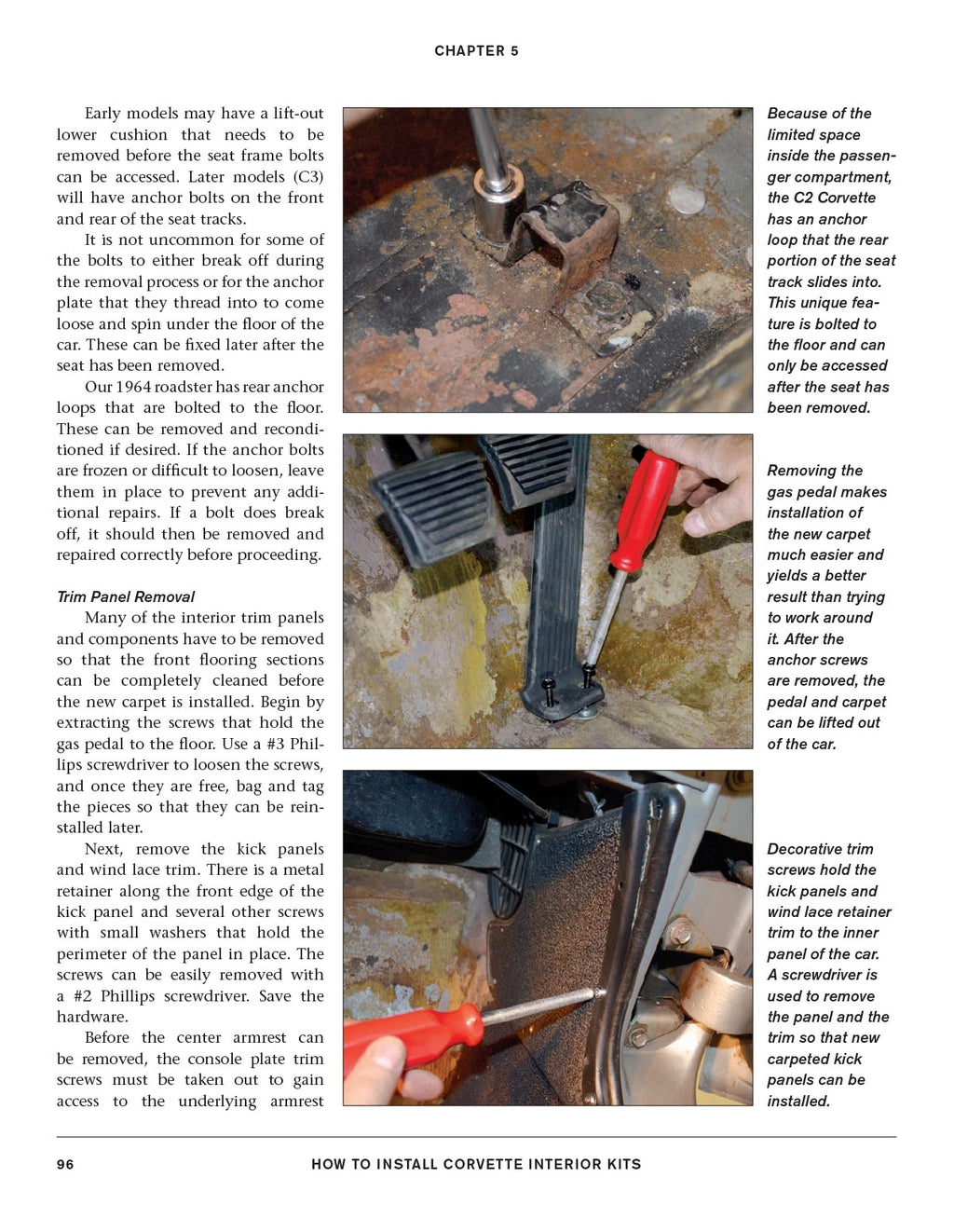 Interior Kits Installation Manual for Corvette C1 C2 C3 (1953-1982)