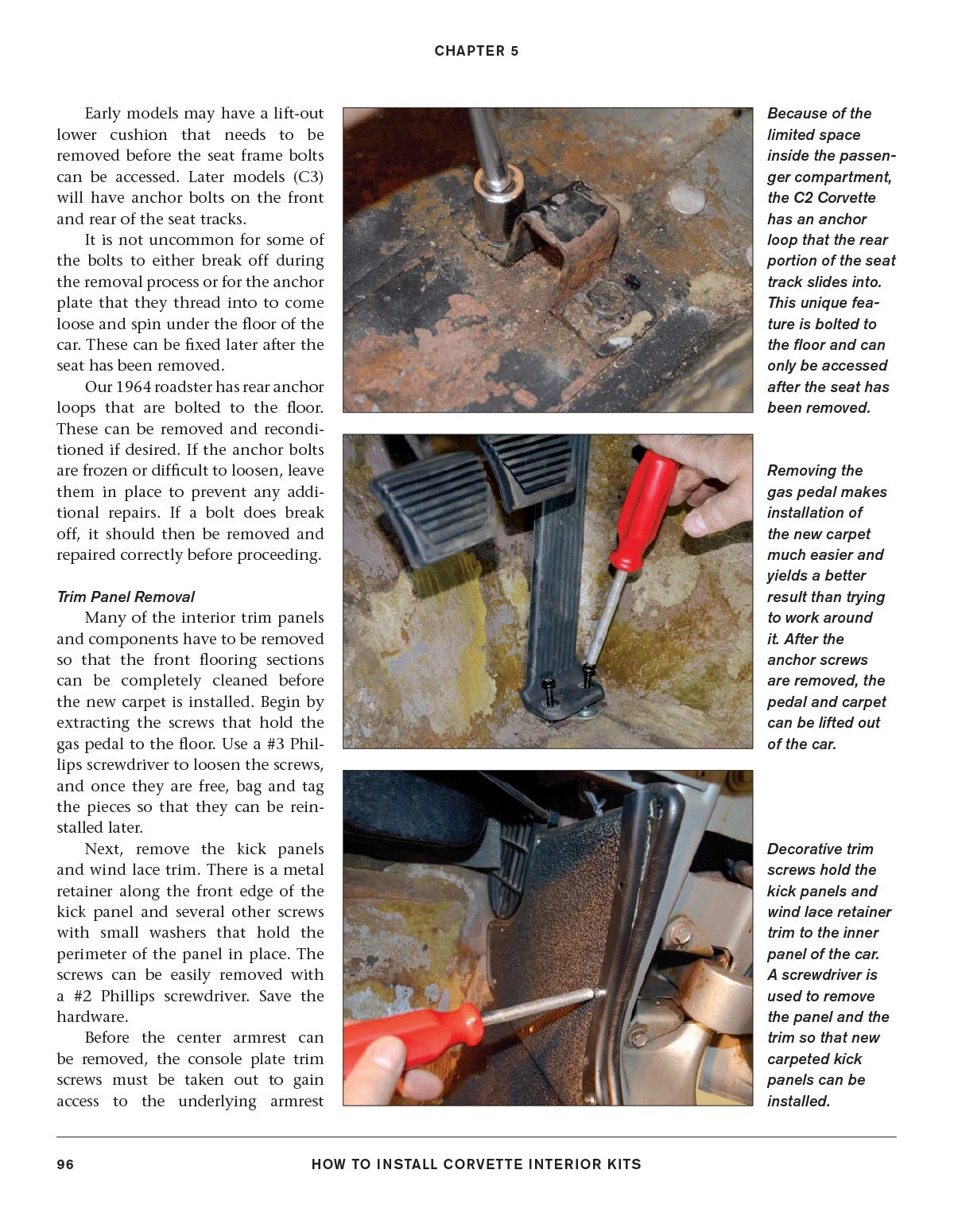 Interior Kits Installation Manual for Corvette C1 C2 C3 (1953-1982)