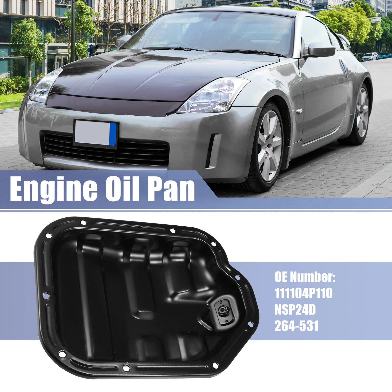 Engine Transmission Oil Pan 111104P110 for Nissan 350Z, Infiniti G35 (2003–2008)