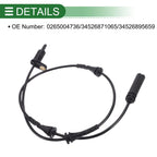 ABS Wheel Speed Sensor No. 0265004736 for BMW X4 (2019–2022)