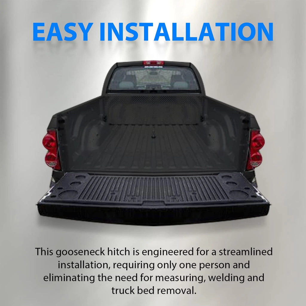 Gooseneck Trailer Hitch Kit for Dodge Ram 1500 2500 3500HD (2003–2012)