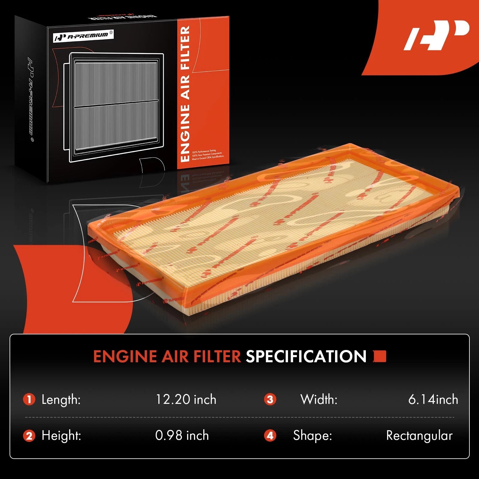 Engine Air Filter for Mercedes-Benz C63 AMG (2008-2015)