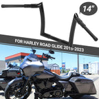 14" Meathook Ape Hanger Handlebars for Harley Touring Road Glide