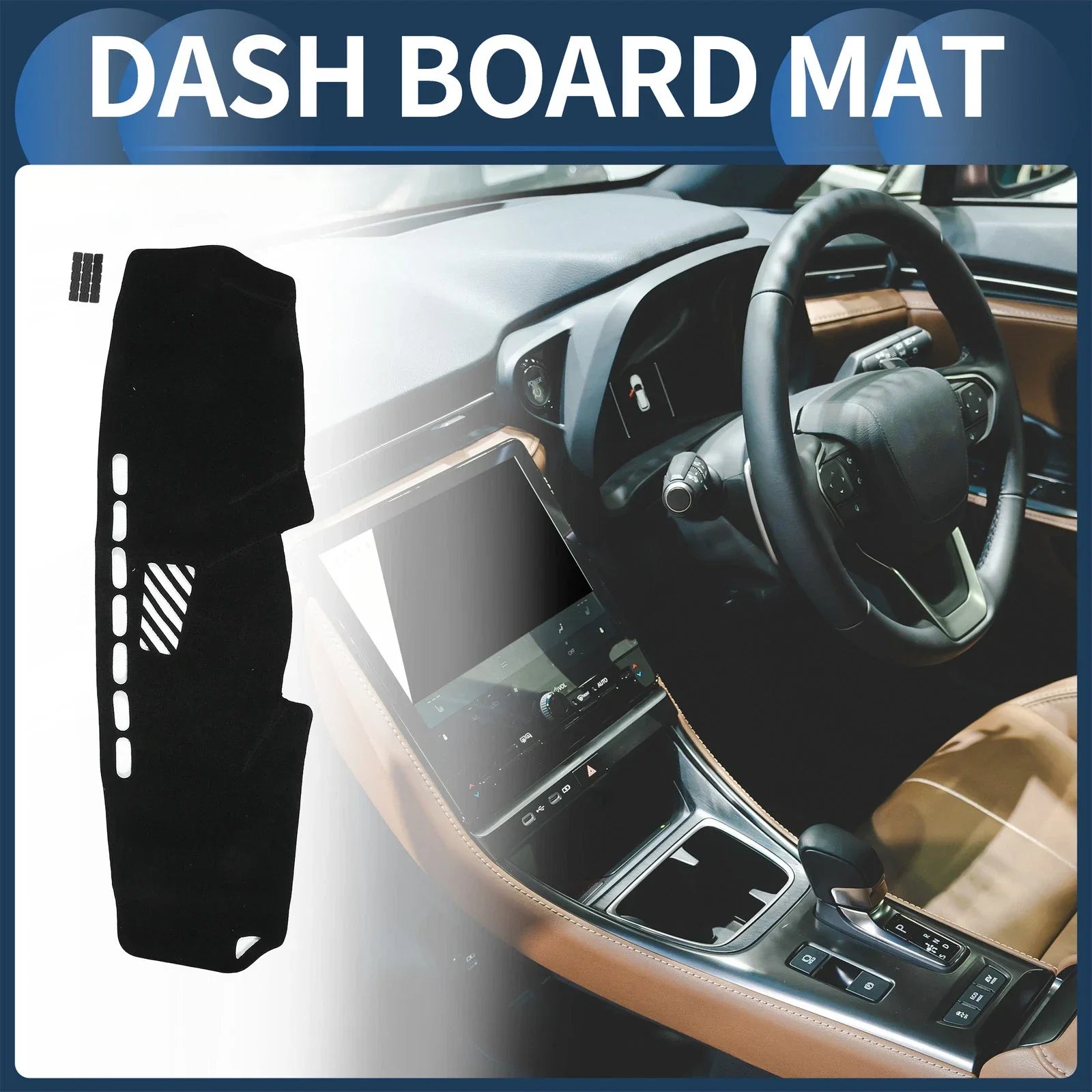 Dashboard Cover Mat for Lexus IS350 2005-2013 Sun Protector Pad Black 1 Set