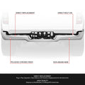 Polished Metal Rear Bumper Face Bar for Ram 1500 (2019–2024) Chrome