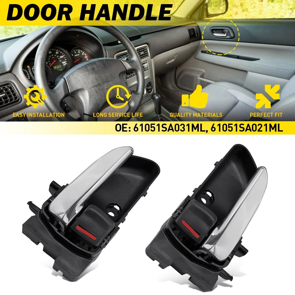 2Pcs Interior Door Handles for Subaru Forester (2003–2008)