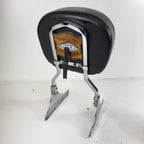 Sissy Bar Passenger Backrest for Harley Softail (2000–2016) Tan Leather Concho