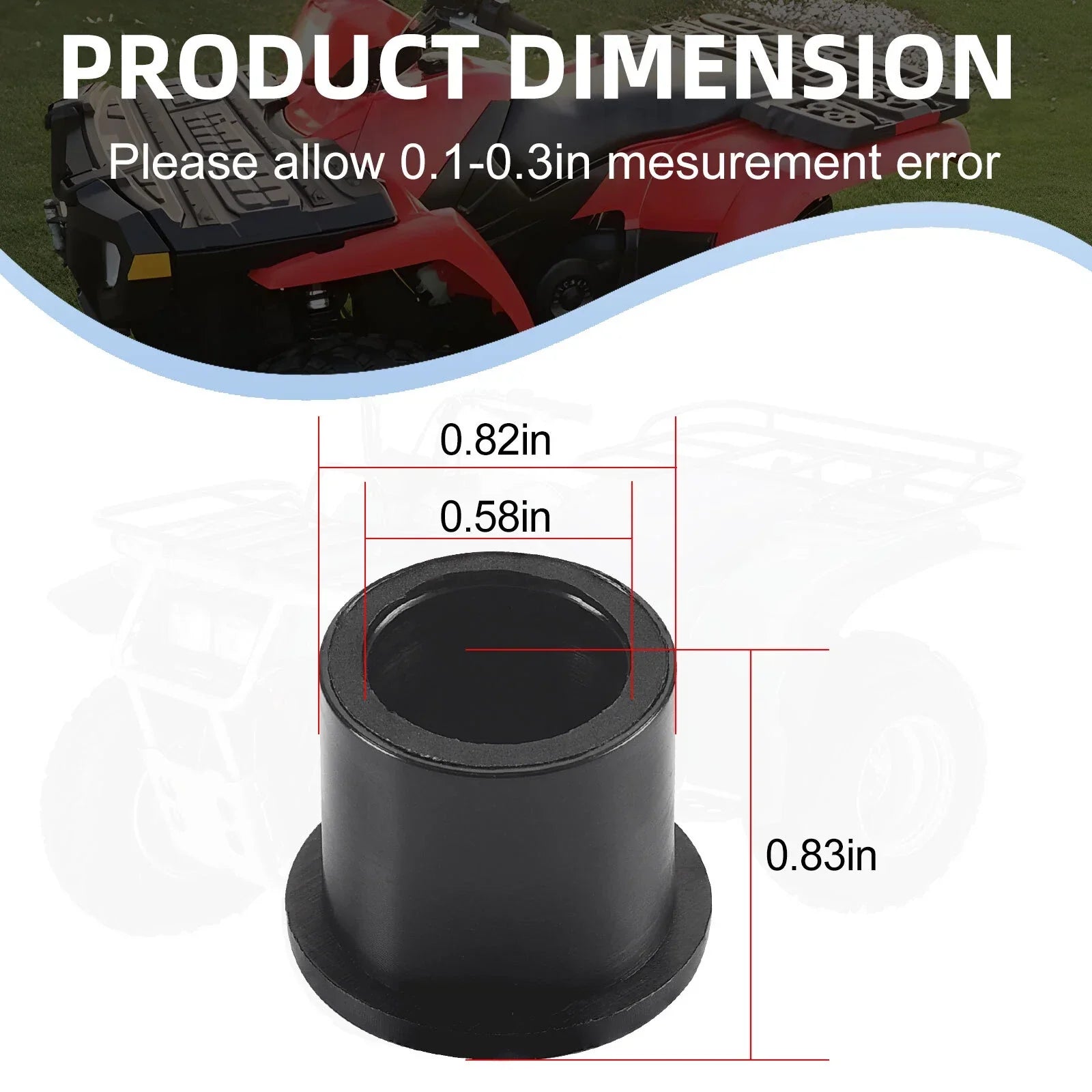8Pcs Front A-Arm Bushing Set for Polaris RZR