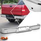 Rear Bumper Face Bar for Ford F-150 Lincoln Mark LT (2004–2008) Chrome w/Sensor Holes
