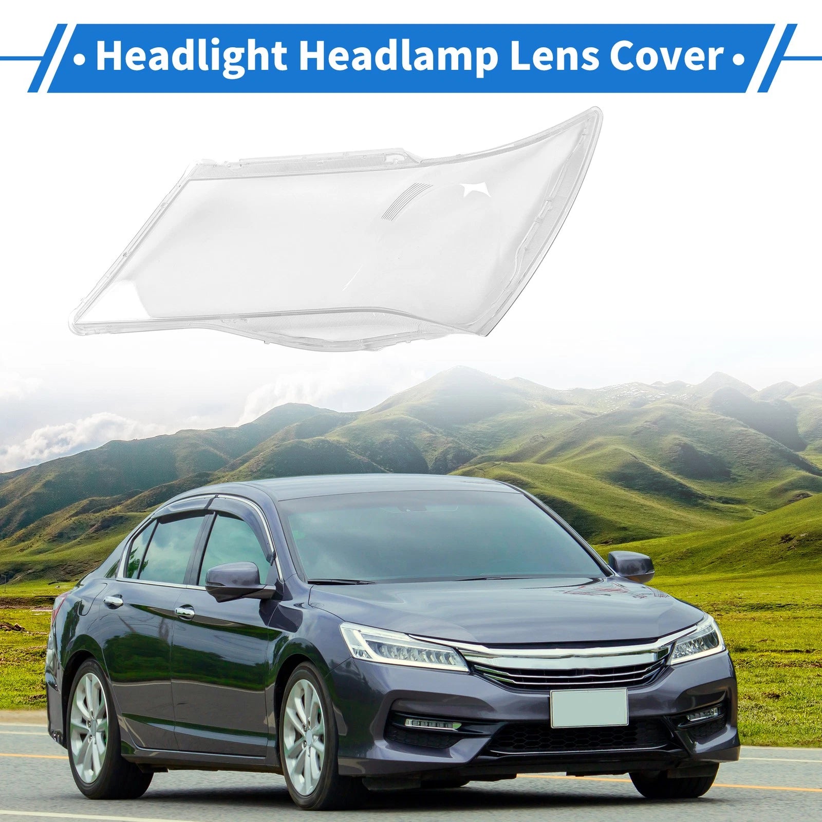 1 Pcs Headlight Lens Cover for Honda Acura (2007–2013) PC Clear