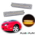 2X Clear Amber LED Front Side Marker Lights for Pontiac Sunfire (2000–2005)