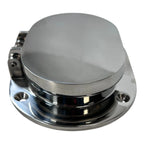 Spring Hinged Oval Chain/Rope Deck Pipe for WhiteCap 6008H (Cut Out 4 1/8 x 2 3/4)