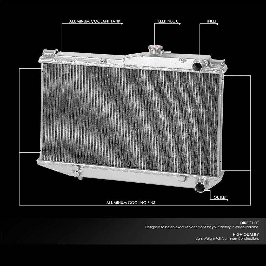 2X Full Aluminum Racing Radiator for Toyota Corolla AE86/4AGE (1984–1987)