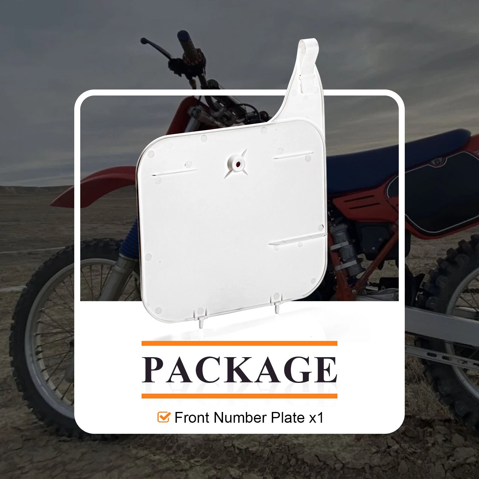 Front Number Plate for Honda XR200R (1990-1999)