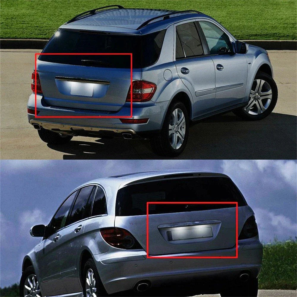 White LED License Plate Lights for Mercedes-Benz W164 W251 X164 (2006-2015)