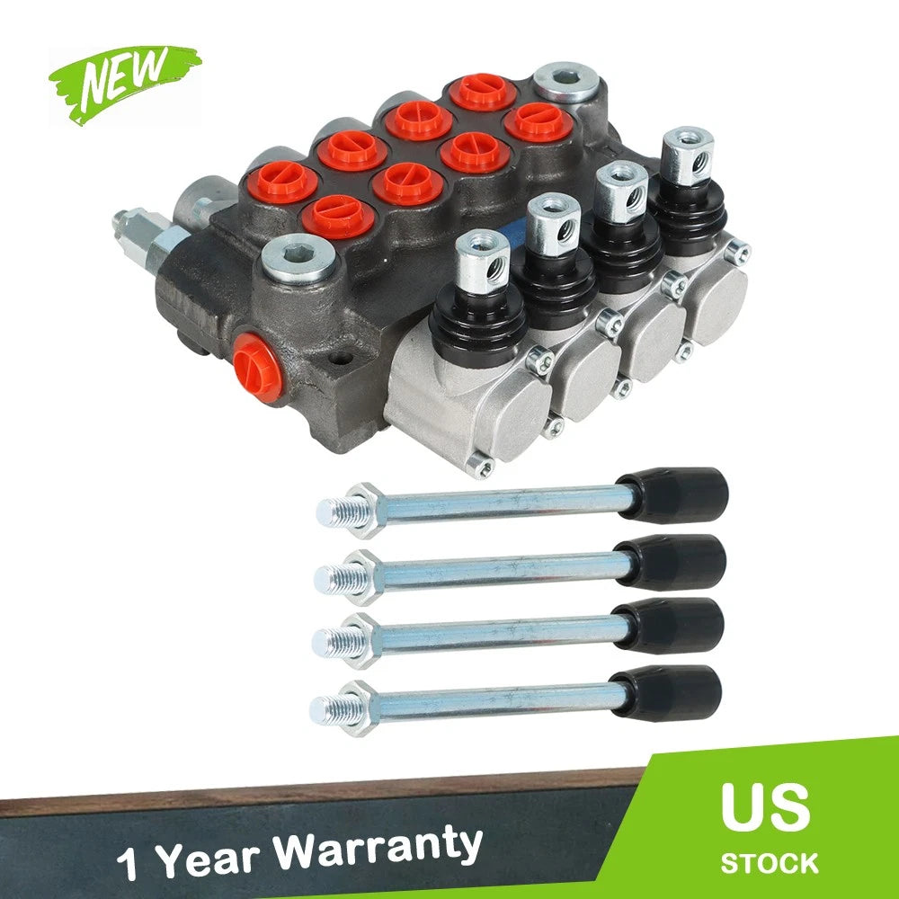 4-Spool Hydraulic Directional Control Valve 11gpm for Various Models