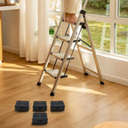 Set of 4 Rubber Non-Slip Ladder Leg Covers for Safe Climbing Experience