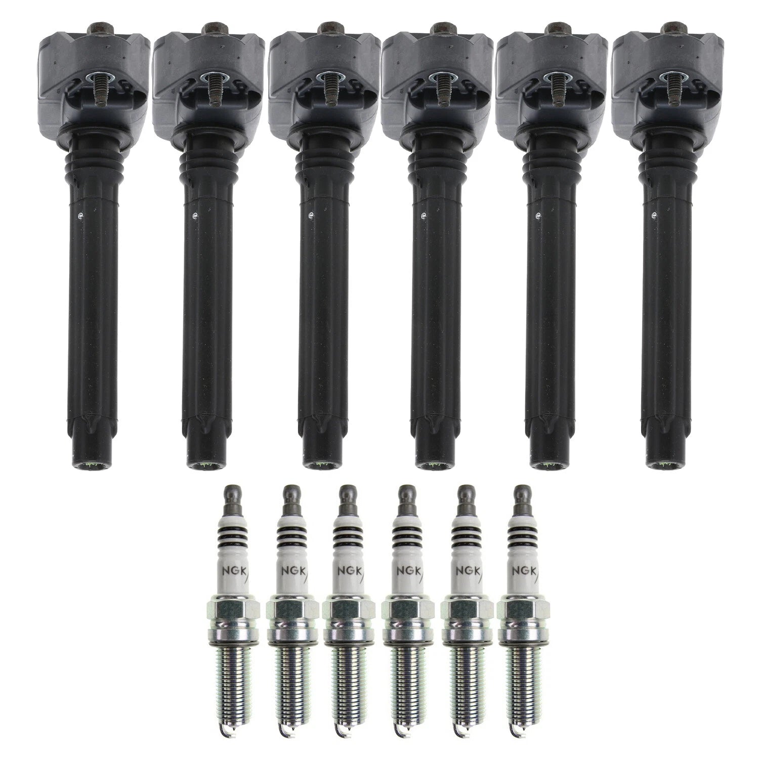 Set of 6 Ignition Coils & Spark Plugs for Chrysler Pacifica, Dodge Durango (V6)