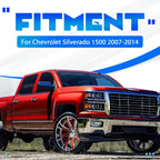 3X Tailgate Wing Spoiler for Chevy Silverado (2007–2014)