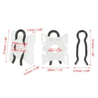 2X Window Regulator Sliding Pivot Clips for BMW E32 (1989–1994) 51321938884
