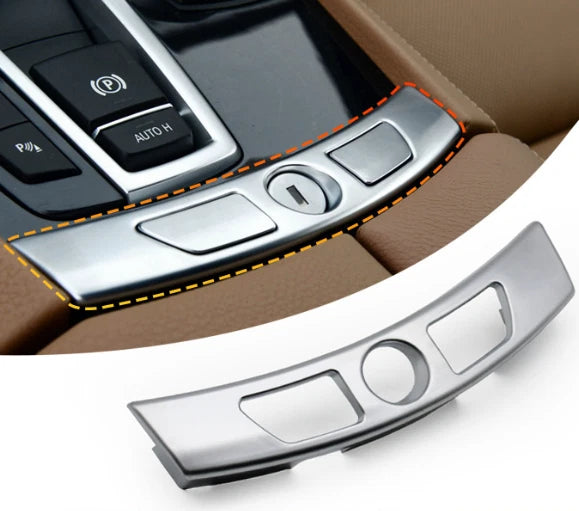 Silver Center Console Armrest Cover for BMW 7 Series (2008–2015) 51169210430