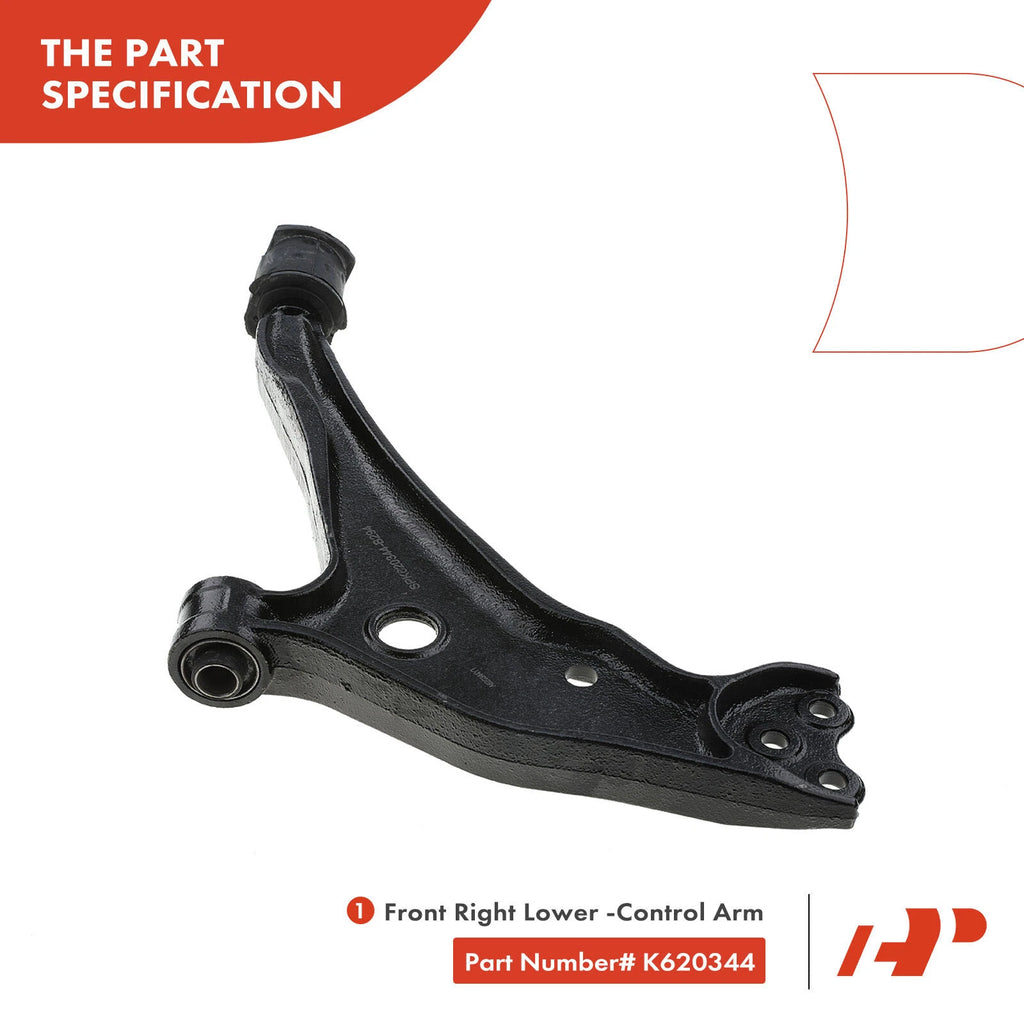 2X Front Right Lower Control Arm & Ball Joint for Nissan Quest (1993-2002)