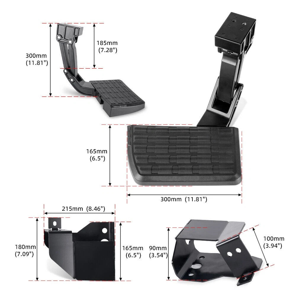 Rear Retractable Bed Step for Ram 1500 2500 3500 (2009–2018) 75306-01A