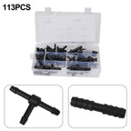113PCS Vacuum Tubing Connector Kit for Repairs and Replacements