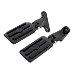 Black Rear Passenger Footpeg Pegs for Harley Street Glide (1993–2025)