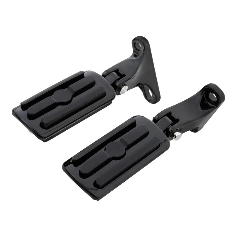 Black Rear Passenger Footpeg Pegs for Harley Street Glide (1993–2025)