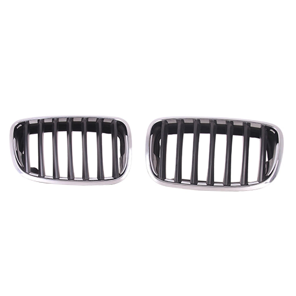 Passenger Side Grille Replacement Black Chrome Plastic for Toyota Highlander (2020–2023)