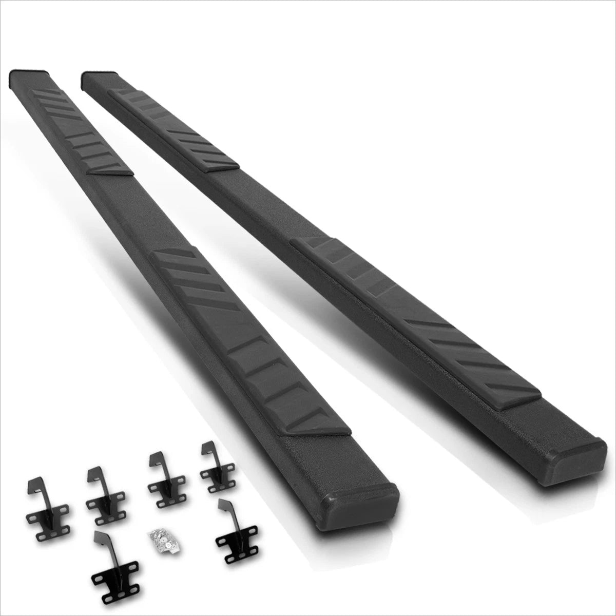 Set of 2 Side Step Nerf Bars for Ram 1500 Quad Cab (2019–2024) Black