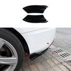 Pair Gloss Black Side Corner Splitter for Audi S5 8T (2013–2016)