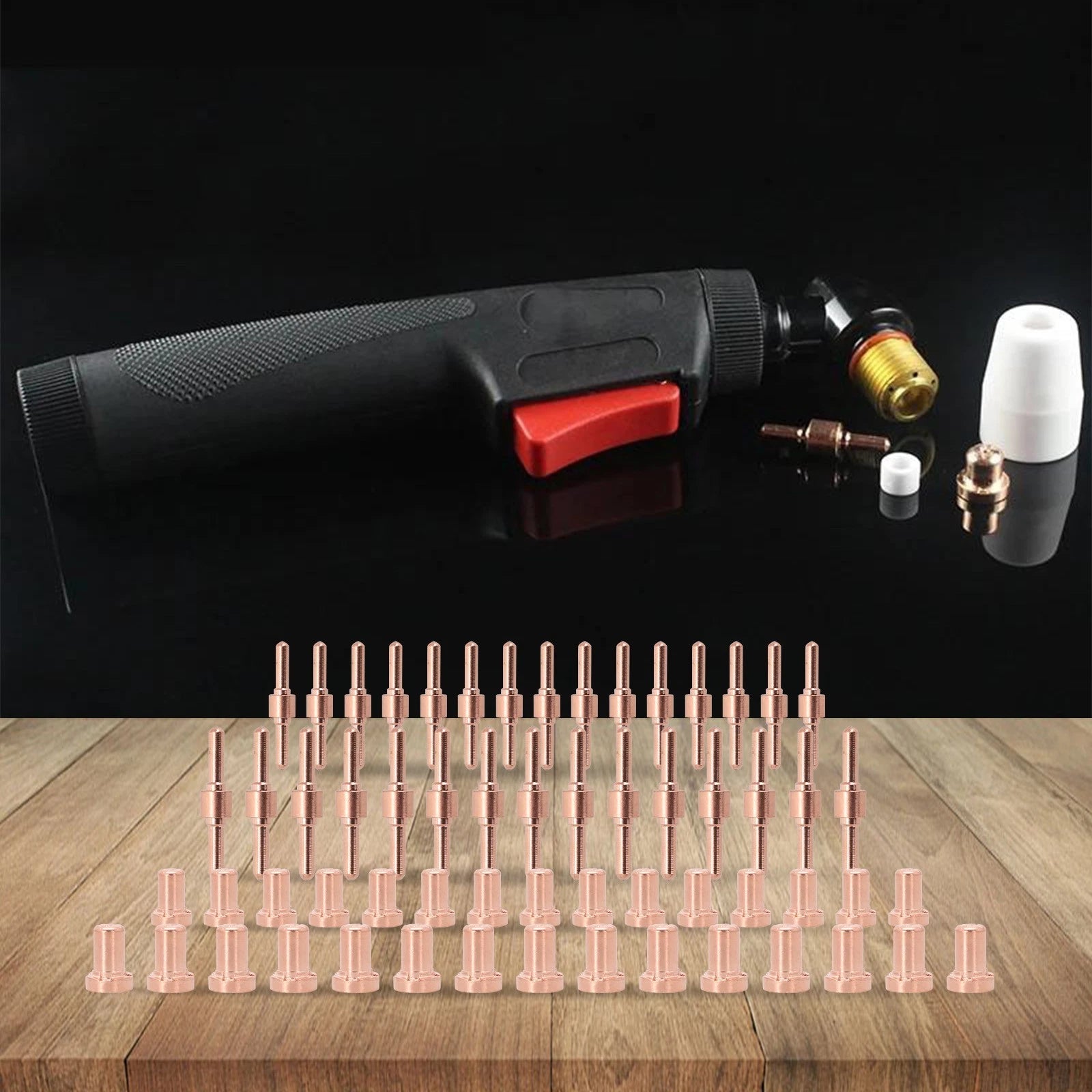 Set of 4 Long Electrode Tips for PT31 LG40 Air Plasma Cutter